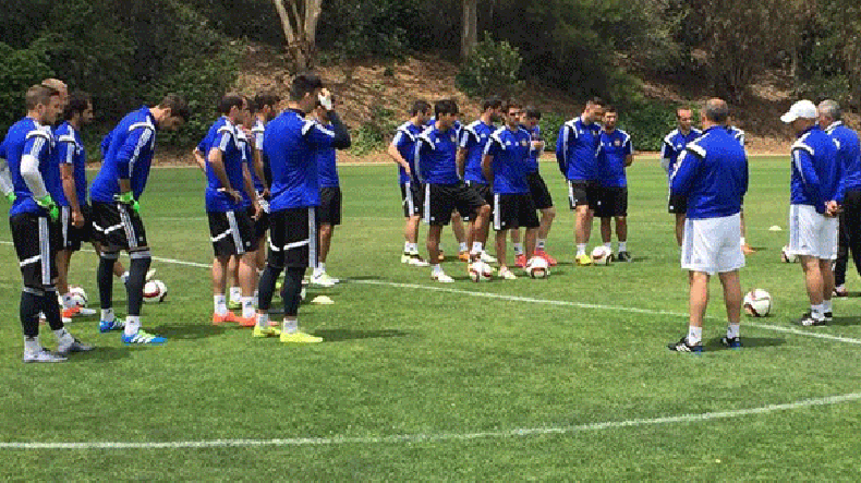 Сборная Армении по футболу провела две тренировки в Лос-Анджелесе