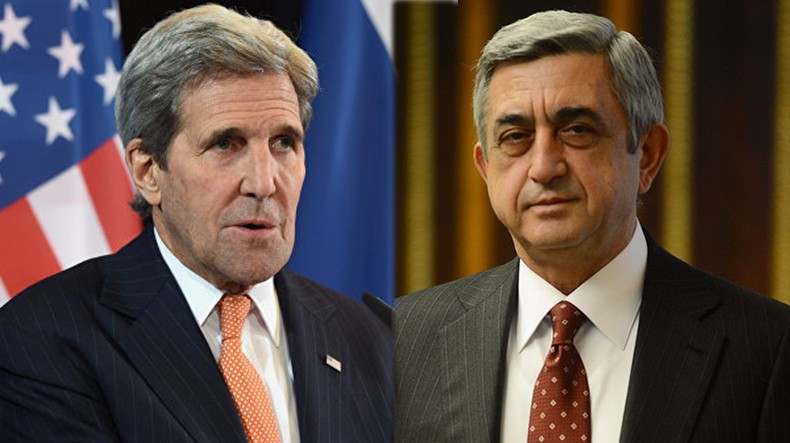 Президент Армении обсудил с госсекретарем США ход реализации достигнутых в Вене и Петербурге договоренностей