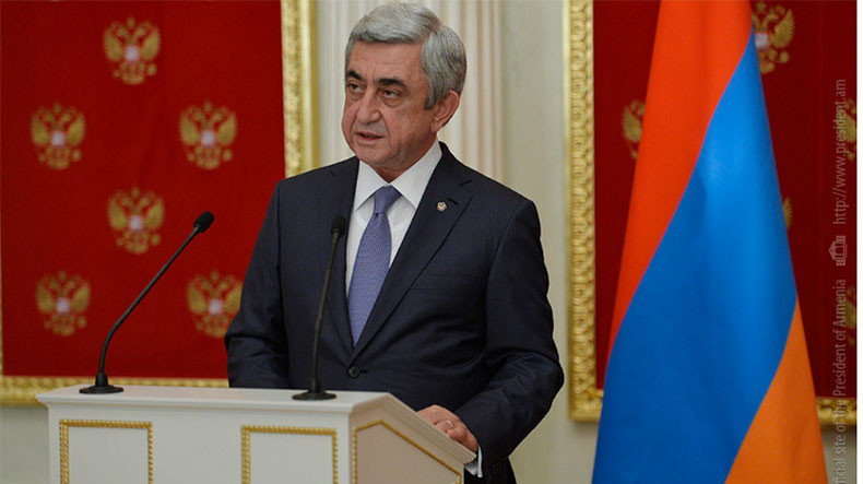 Саргсян после встречи с Путиным: Решение карабахского конфликта – в уважении и обеспечении права на самоопределение