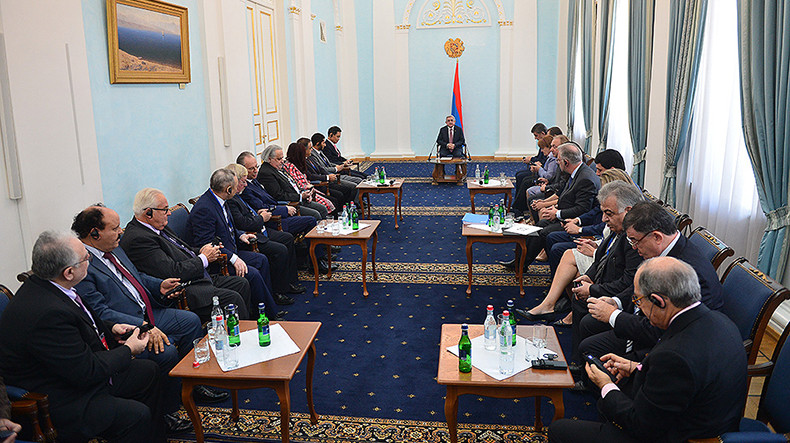 Серж Саргсян представил участникам форума Евразийского партнерства приоритеты экономической политики Армении