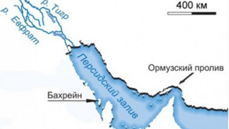 Где находится ормузский пролив на карте