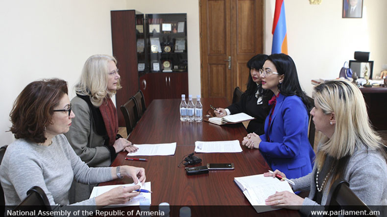 Вице-спикер парламента Армении А. Ованнисян обсудила новые форматы сотрудничества с директором Армянской миссии USAID