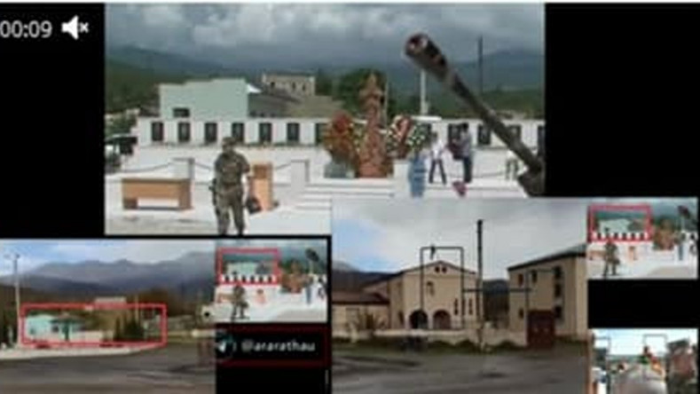 Azerbaijani vandals destroy memorial to war heroes in Artsakh village