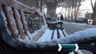 Snow-covered Yerevan